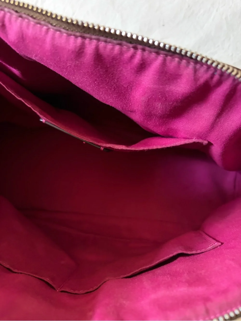 Coach Sierra Signature Dome Satchel with Pink Trim
